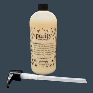 SEALED Philosophy Purity Made Simple One-Step Facial Cleanser 32 Oz With Pump
